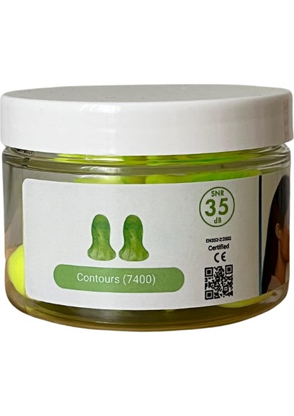 Pura-Fit (7700) Yumuşak Kulak Tıkacı, Ce Onaylı, En 352-2, Snr 35 Db, 10 Çift