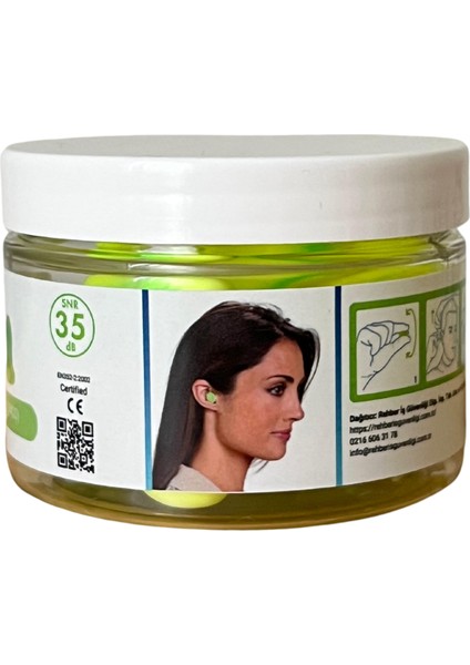 Pura-Fit (7700) Yumuşak Kulak Tıkacı, Ce Onaylı, En 352-2, Snr 35 Db, 10 Çift