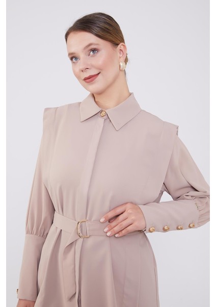 K.Bej Kemer Detaylı Şifon İkili Takım fırsatları