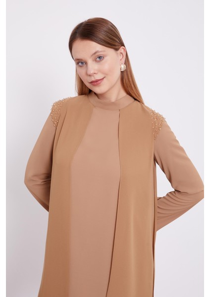 Hardal Şifon Omuzları İşlemeli İkili Takım modelleri