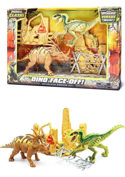 Dinozor Macerası Başlasın! Primal Clash 2 Figürlü Muhteşem Dinozor Seti