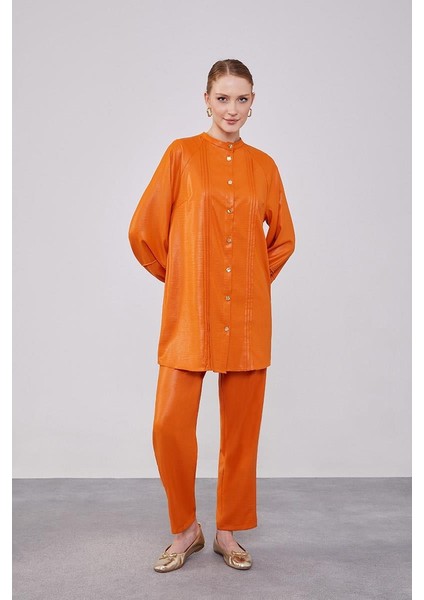 Kiremit Bisiklet Yaka Airobin Kumaş İkili Takım fiyatları