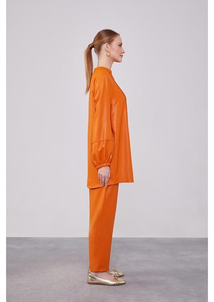 Kiremit Bisiklet Yaka Airobin Kumaş İkili Takım modelleri