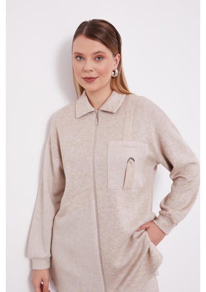 Bej Kuşgözü Detaylı Kaşmir Takım fırsatları