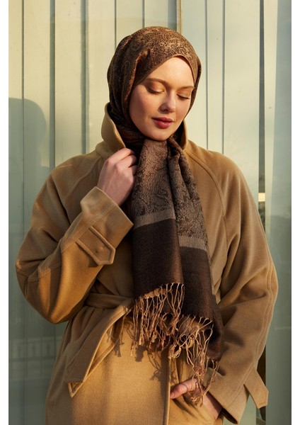 Vizon Püsküllü Etnik Kaşmir İpek Şal fiyatları