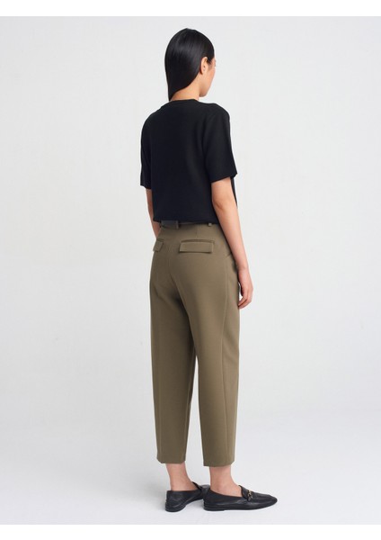 71533 Kemerli Havuç Fit Pantolon-Mavi fiyatları
