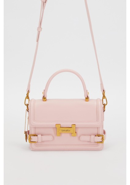 Pembe Kemer Detaylı El Çantası