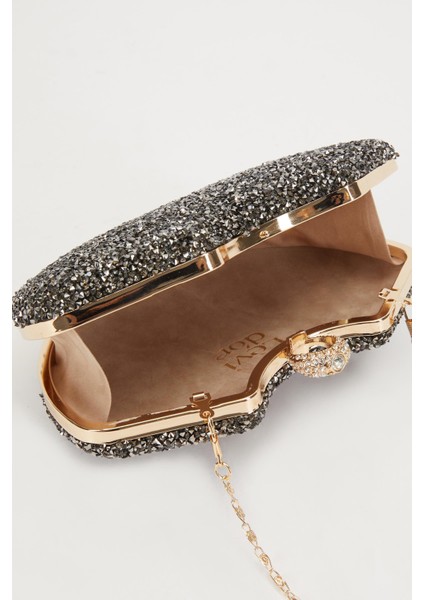 Mini Platin Metal Askılı Abiye Çanta fırsatları