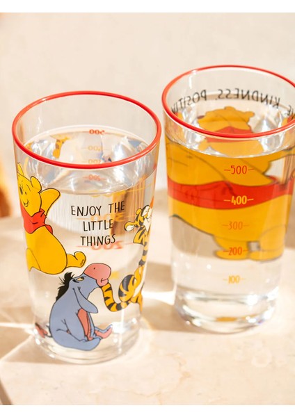 Winnie The Pooh Baskılı 2'li Cam Bardak modelleri