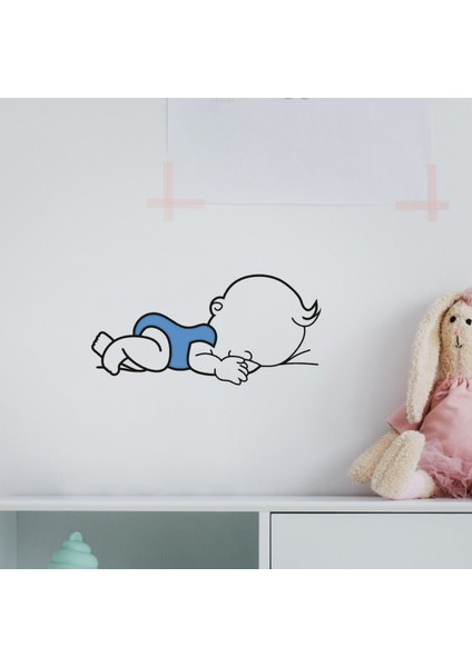 Erkek Bebek Figürlü Biblo - Bebek Odası Duvar Dekoru - Bioplastik