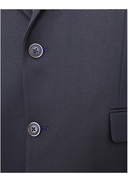 Lacivert Mono Yaka Klasik Ceket modelleri