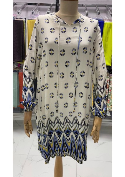 Kado Yakası Bağlamalı Tunik 8517 1408