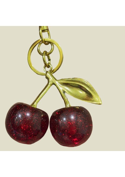 Kiraz Desenli Çanta Charm fiyatları