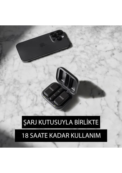 Wireless Micro Lightning Ikili Kablosuz Yaka Mikrofonu