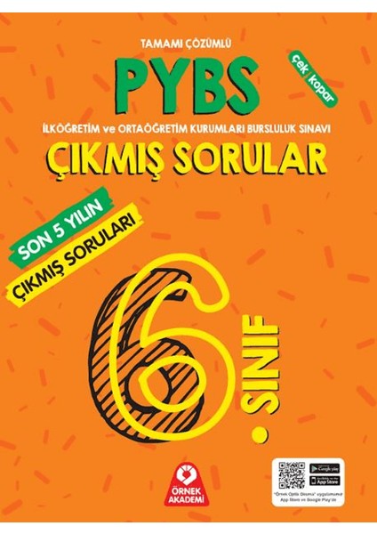 6. Sınıf Pybs Son 5 Yılın Çıkmış Soruları Tamamı Çözümlü