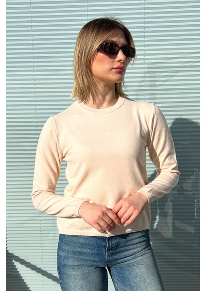 Kadın Bisiklet Yaka Triko Kazak 5680