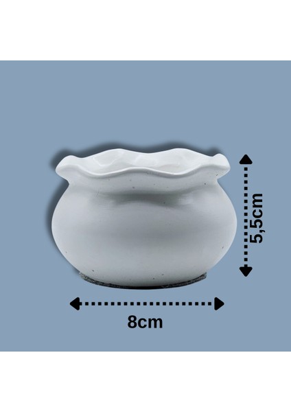 Luna Dekoratif Mumluk & Saksı | El Yapımı Obje | Çok Amaçlı Kullanım | Tekli | Sukulent Saksısı modelleri