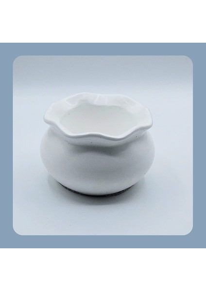 Luna Dekoratif Mumluk & Saksı | El Yapımı Obje | Çok Amaçlı Kullanım | Tekli | Sukulent Saksısı