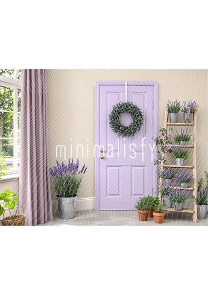 Mor Arka Plan 200X150CM, Doğa ile Büyüleyici Bir Ev Havası Stüdyo Fonu