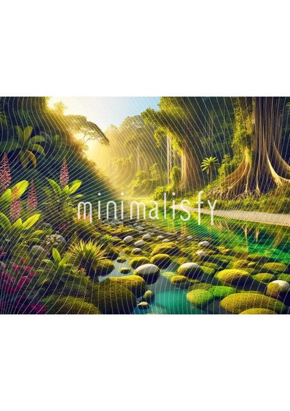 Büyüleyici Orman Manzarası Arka Plan, 200X150CM, Stüdyo Fonu