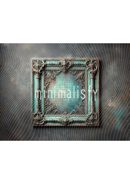 Göz Alıcı Antik Çerçeve Arka Plan 200X150CM, Stüdyo Fonu