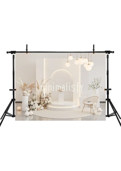 Minimalist Arka Plan 200X150CM, Şık Tasarım ve Doğal Unsurlar ile Stüdyo Fonu