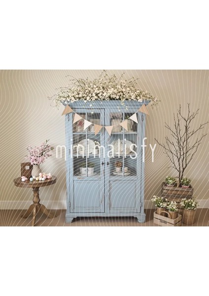 Şirin Çiçekler ve Pastel Renkler ile Dolu Arka Plan 200X150CM, Stüdyo Fonu
