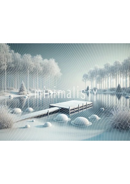 Büyüleyici Kış Manzarası ile 200X150CM Arka Plan, Stüdyo Fonu