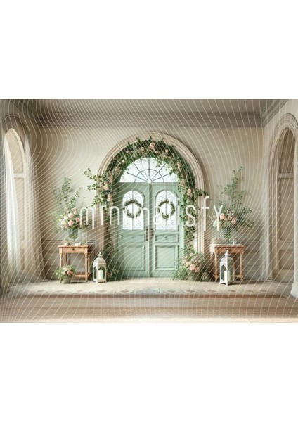 Ilgi Çekici Arka Plan, 200X150CM, ve Şık Giriş Kapısı Stüdyo Fonu