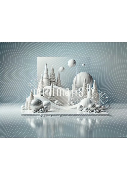 Büyüleyici Kış Temalı 200X150CM Arka Plan, Stüdyo Fonu