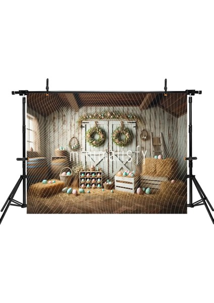 Pastoral Bahar Temasıyla Renkli Yumurta Arka Plan - 200X150CM, Stüdyo Fonu fiyatları