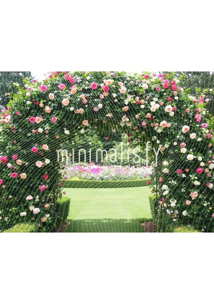 Çiçeklerle Bezenmiş Arka Plan, 200X150CM, Stüdyo Fonu