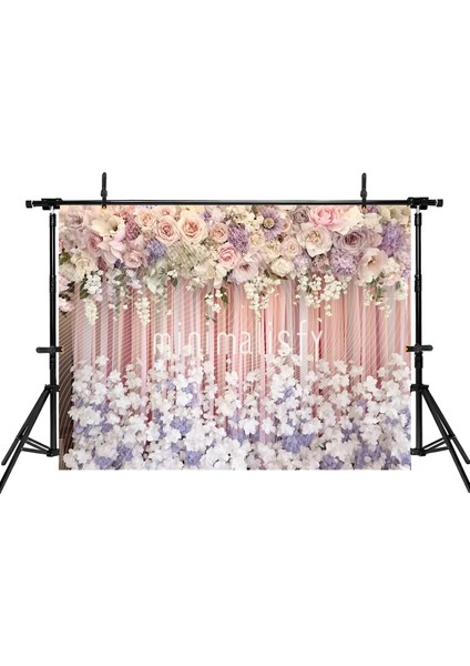 Renklerle Dolu Pastel Çiçek Arka Plan 200X150CM, Stüdyo Fonu fiyatları