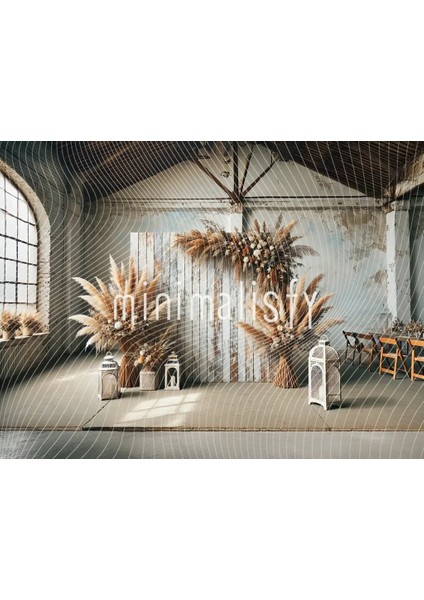 Modern Vintage Arka Plan, 200X150CM, Stüdyo Fonu