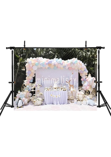 Bebek Parti Teması ile Süslenmiş Renkli Arka Plan, 200X150CM, Stüdyo Fonu fiyatları