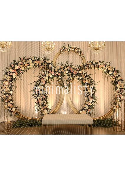 Romantik Arka Plan: Eşsiz Çiçeklerle Süslenmiş 200X150CM Stüdyo Fonu