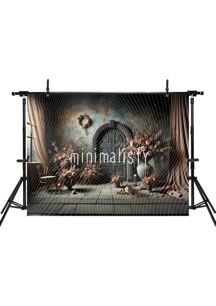 Romantik Çiçeklerle Süslenmiş 200X150CM Arka Plan, Stüdyo Fonu fiyatları