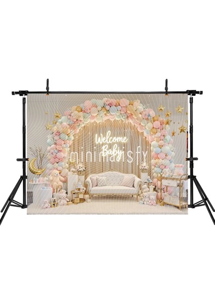 Neşeli Arka Plan, 200X150CM, Bebek Kutlamaları Için Şık Bir Stüdyo Fonu fiyatları
