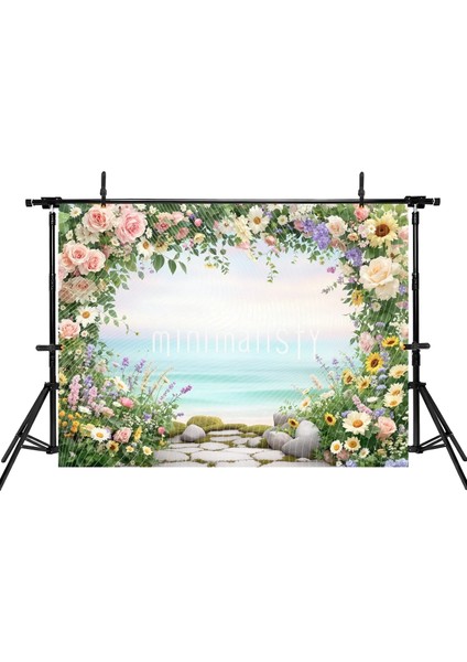 Büyüleyici Çiçeklerle Süslenmiş Arka Plan, 200X150CM, Stüdyo Fonu fiyatları