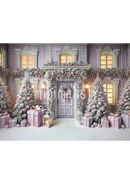 Büyüleyici Bir Kış Masalı Arka Plan - 200X150CM - Stüdyo Fonu