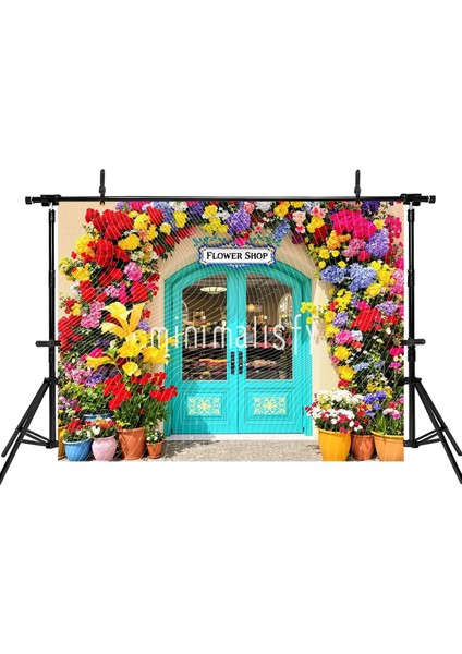 Çiçek Dükkanı Arka Planı ile Renk Cümbüşü 200X150CM, Stüdyo Fonu fiyatları