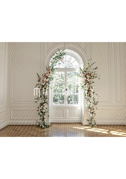 Romantik Çiçekler ile Dolu Arka Plan - 200X150CM, Stüdyo Fonu
