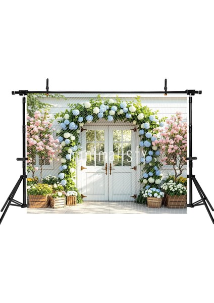 Büyüleyici Arka Plan: Renkli Çiçeklerle Dolu Bahçe Manzarası 200X150CM, Stüdyo Fonu fiyatları