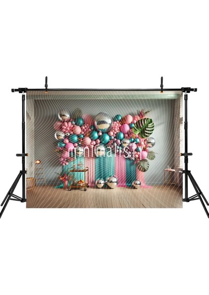 Renkli Balonlar Arka Plan 200X150CM, Stüdyo Fonu