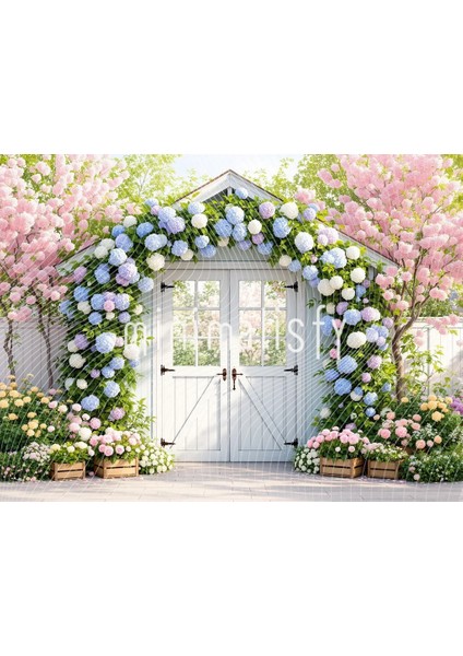 Büyüleyici Bir Arka Plan ile 200X150CM, Bahar Temalı Stüdyo Fonu