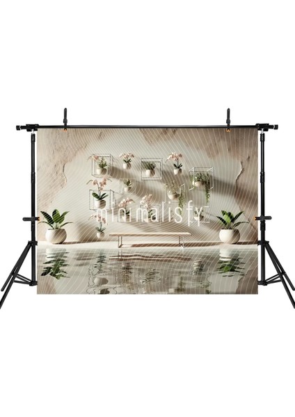 Modern Sanatla Bütünleşen Şık Arka Plan | 200X150CM | Stüdyo Fonu fiyatları