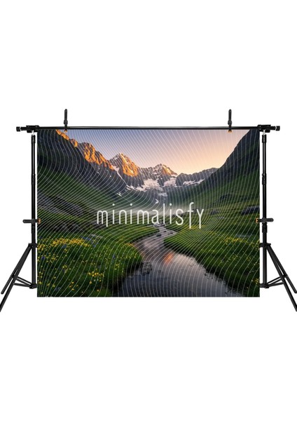 Büyüleyici Dağ Manzarası Arka Plan | 200X150CM | Stüdyo Fonu fiyatları