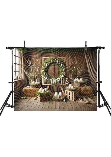 Baharın Neşesi: Yeşil ve Pastel Renklerle Dolu, Arka Plan 200X150CM, Stüdyo Fonu fiyatları