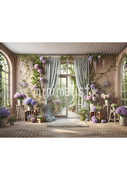Büyüleyici Bir Arka Plan: 200X150CM, Doğanın Renkleri ve Zarafeti ile Stüdyo Fonu
