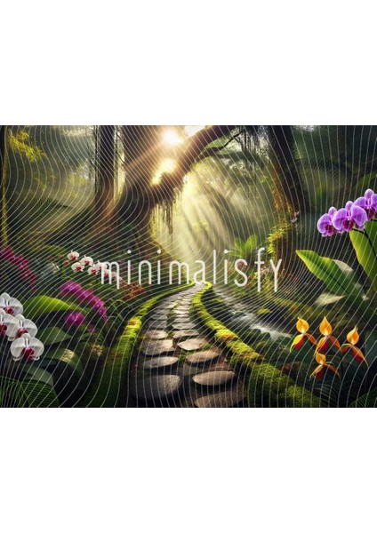 Büyüleyici Doğa Manzarasıyla Arka Plan - 200X150CM - Stüdyo Fonu